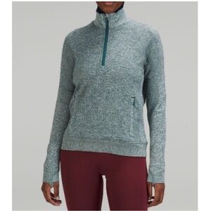 Lululemon Green Jasper Half-Zip Pullover